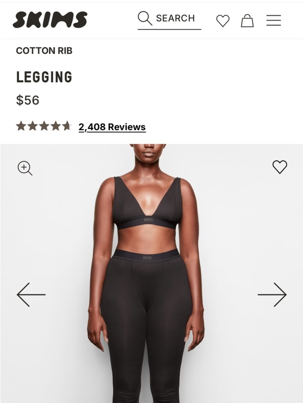 SMIMS Cotton Ribbed Leggings NWT​